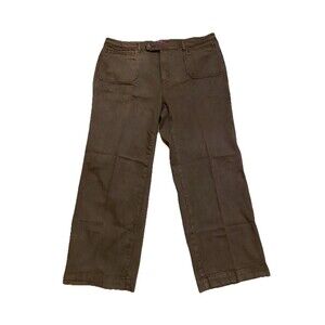 Westport Straight Leg size 20W Brown  High Rise Women's Denim Jeans Stretch